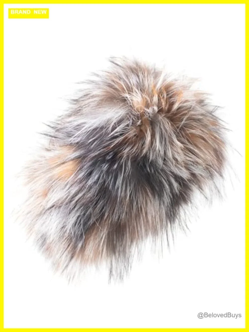 Real Fur Neck Warmer Scarf Infinity Scarf Ear Muffs 3-in-1 Winter Headband